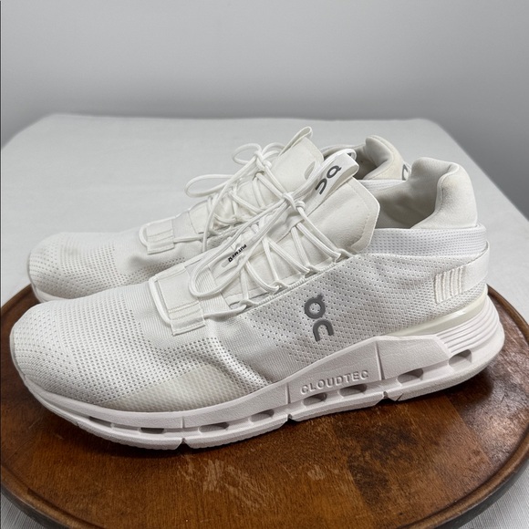 On Running Shoes Mens 12 On Cloud Nova Triple White Cloudtec Running - Picture 1 of 10